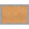Cork Board, Vista Brushed Nickel Frame - Bulletin Board, Organization Board, Pin Board